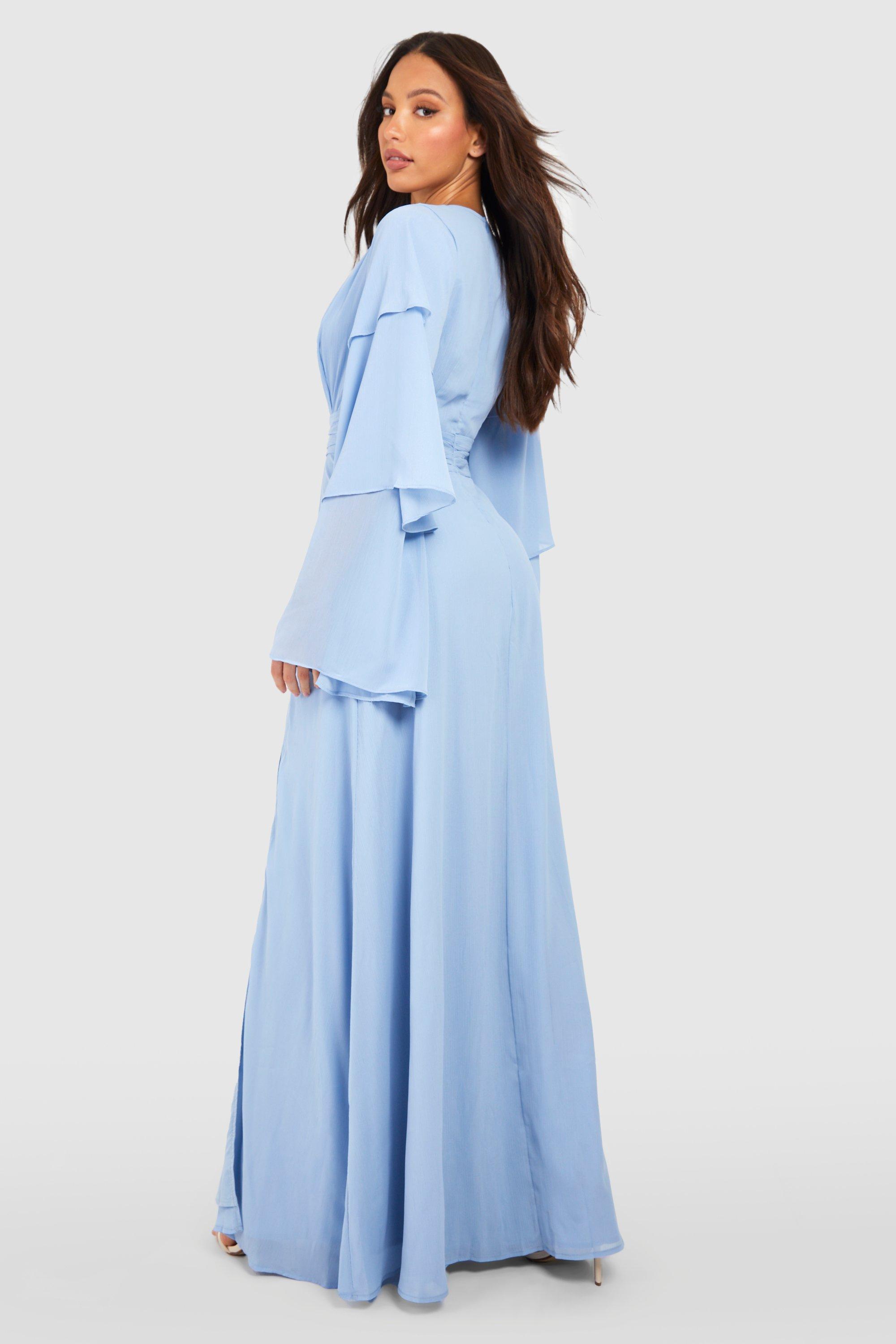 Long sleeve pastel maxi dress hotsell